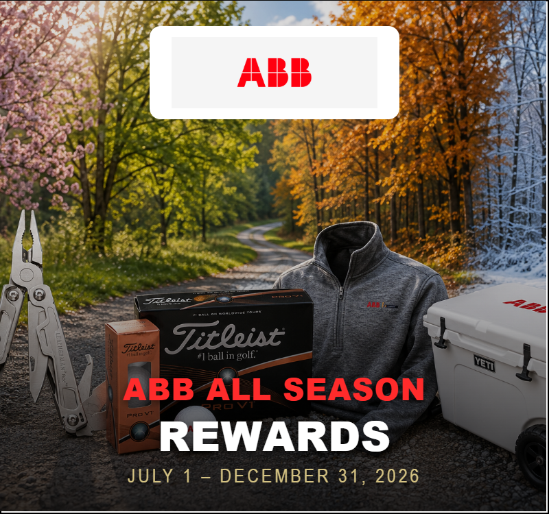 Graphic showcasing the ABB All Season promotion that Fromm is running for customers through year end 2026.